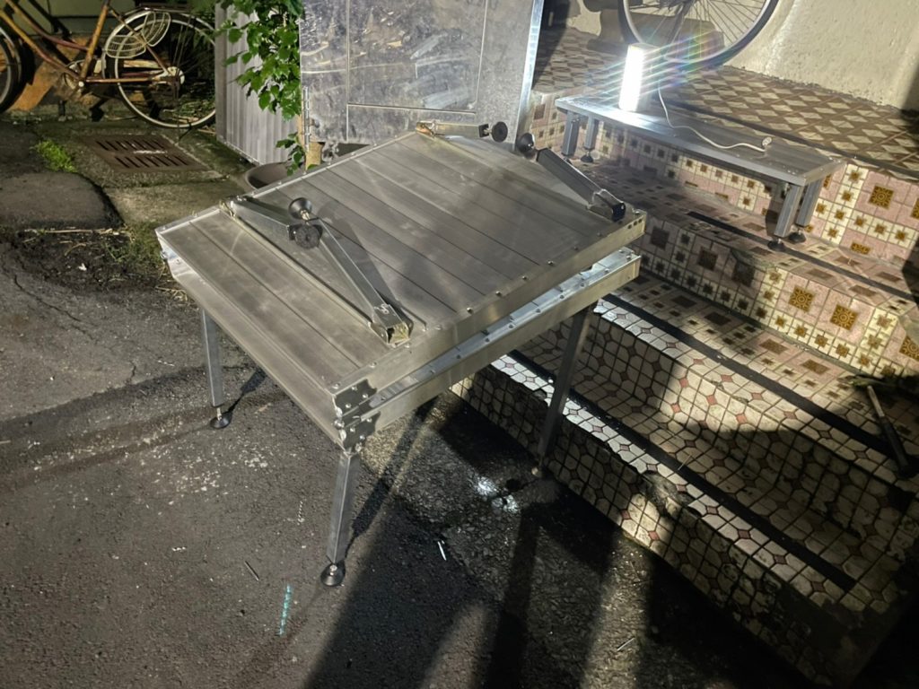 Double-fold Ramps with Aluminum alloy platform 