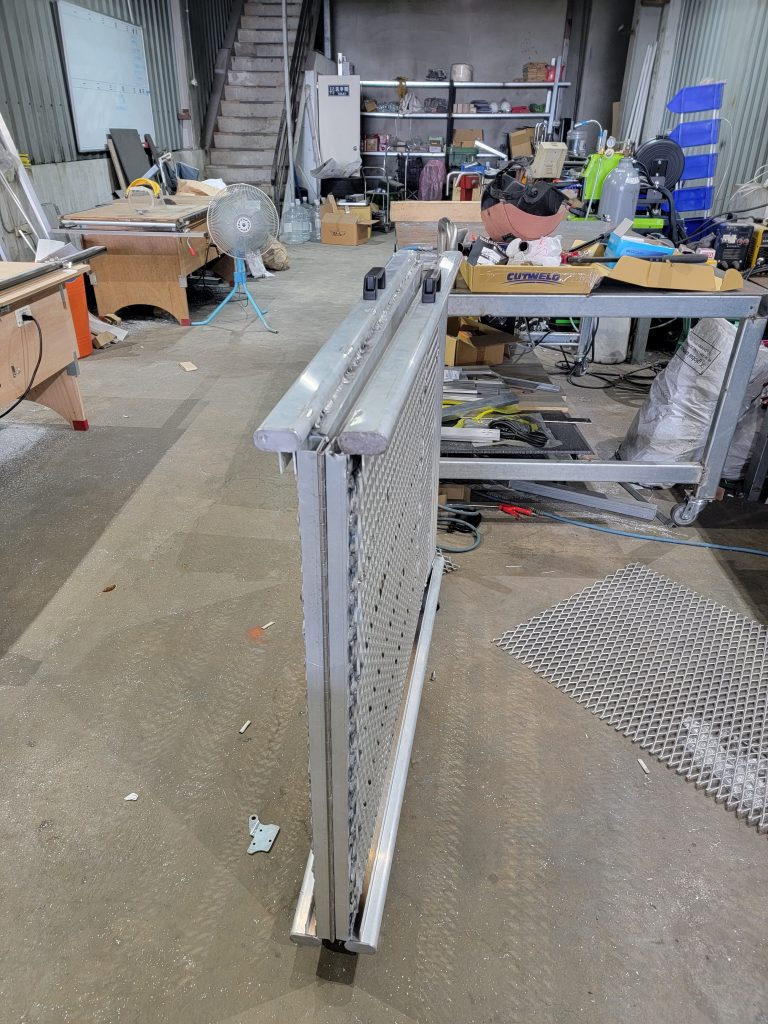 Motorcycles loading ramp can install in car behind tailgate.