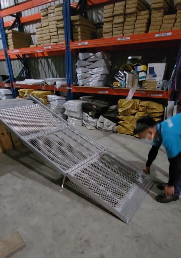 Fixed wheelchair ramp erection completed